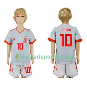 Tenue Espagne Thiago 10 Enfant Exterieur Coupe du monde 2018 Maillot de Foot